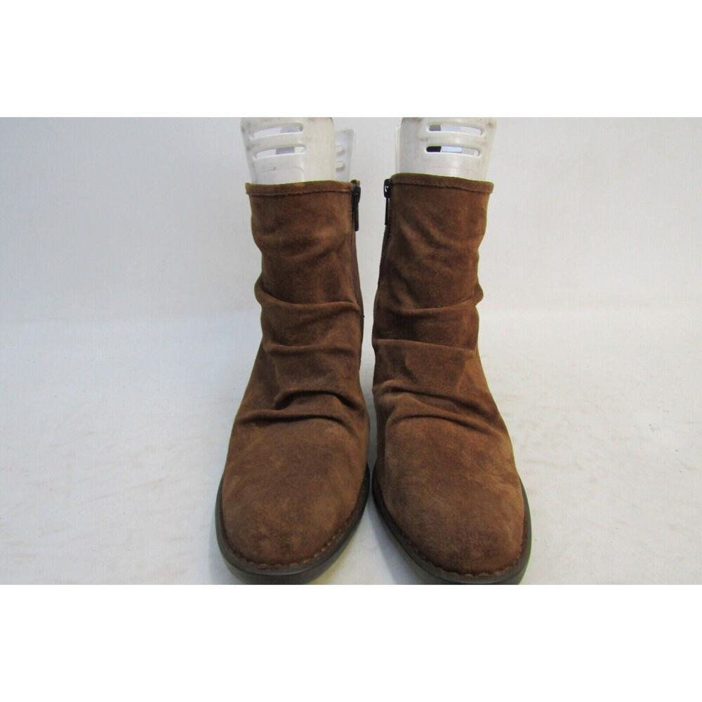 Born Womens Size 9.5 M Brown Suede Zip Ankle Fashion Boots Bootie - Picture 5 of 11